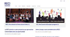 Desktop Screenshot of ciudadesinterculturales.com