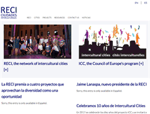 Tablet Screenshot of ciudadesinterculturales.com